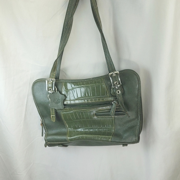 MC Marc Chantel Leather Heart Embossed Shoulder Bag - Picture 3 of 7